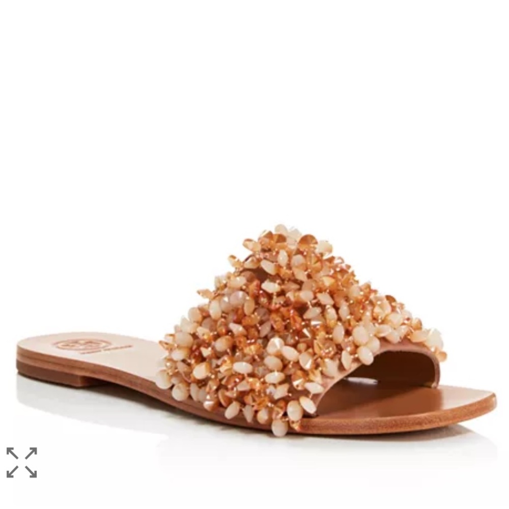 Tory Burch Women's Logan Embellished Slide Sandals